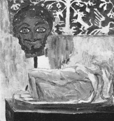 MT_90_Nolde Emil_Still Life(Woven Material Head and Sculpture)_1913